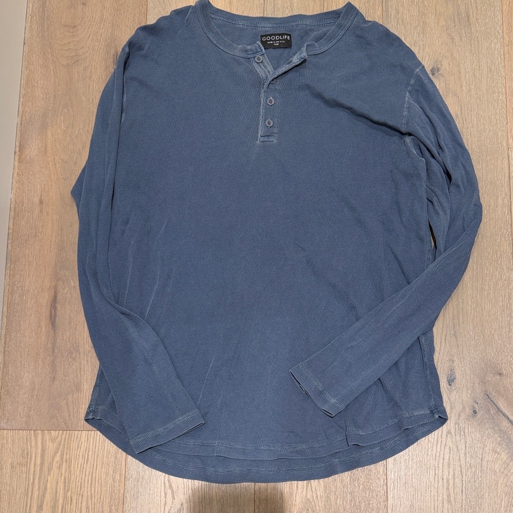Goodlife Men's Slate Long Sleeve Henley